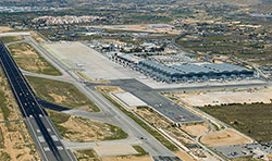 Vista aérea del aeródromo